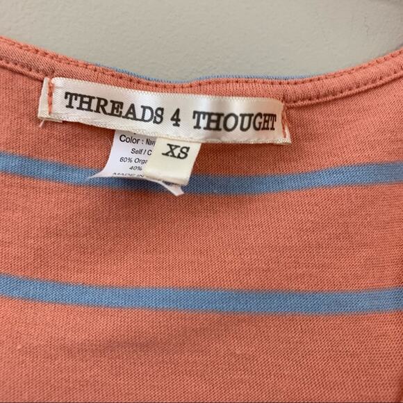 Threads 4 Thought Striped Navy Tank Top - Picture 2 of 4